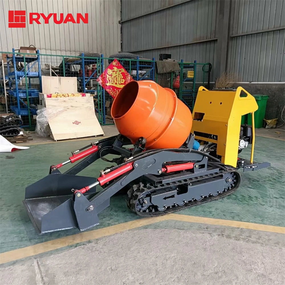 Rye20 Crawler-Type Self Feeding Intelligence Portable Industrial Gasoline Cement/Concrete Mixer